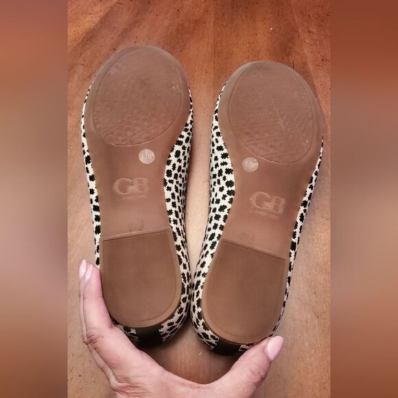 Gianni Bini  Black and Cream Washable Ballet Flats - Size 8.5 - Picture 2 of 6